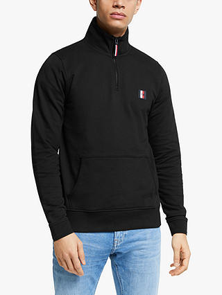 Tommy Hilfiger TH Flex Half Zip Sweatshirt, Black