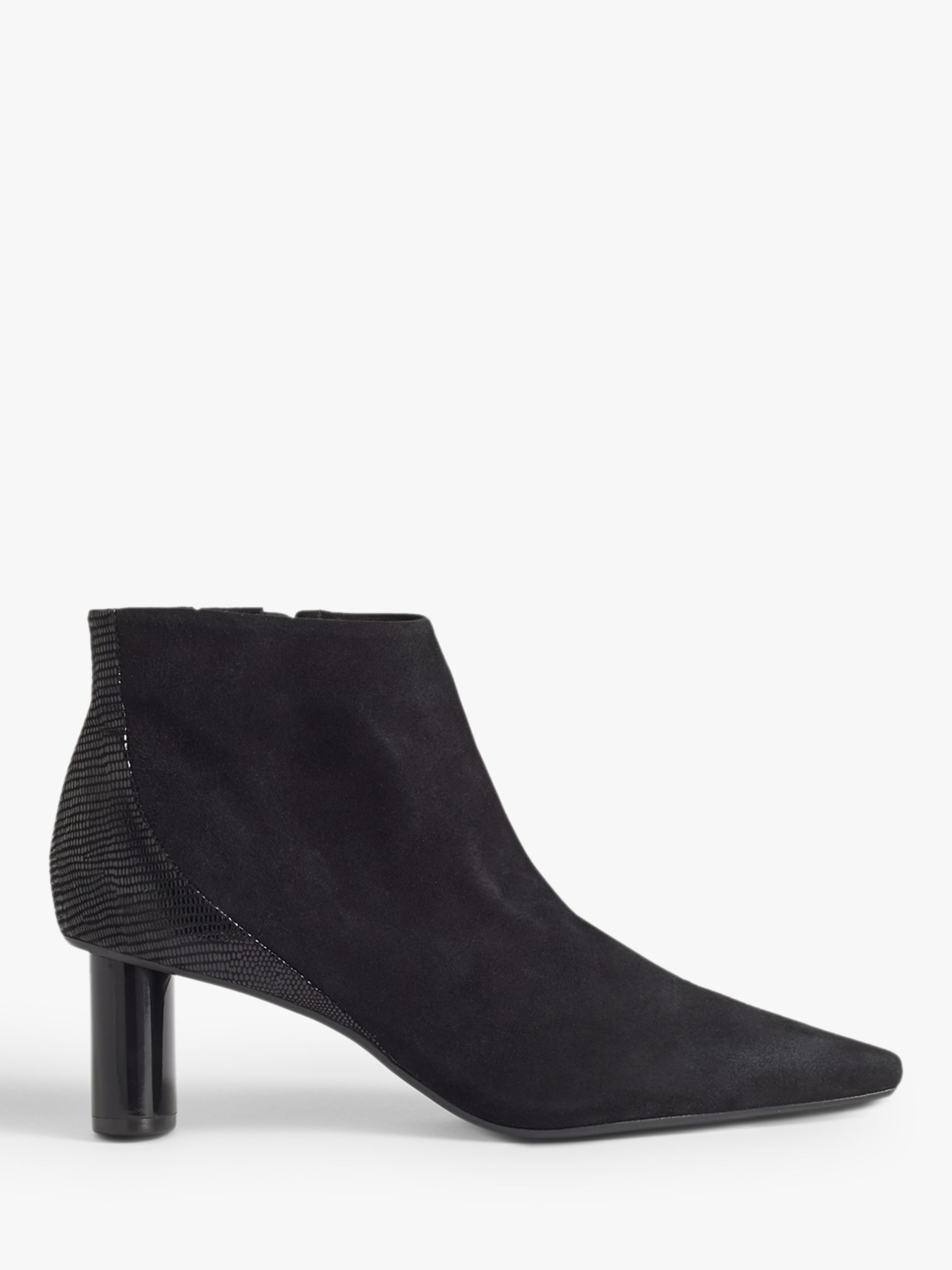 Jigsaw Alda Leather Smart Ankle Boots, Black