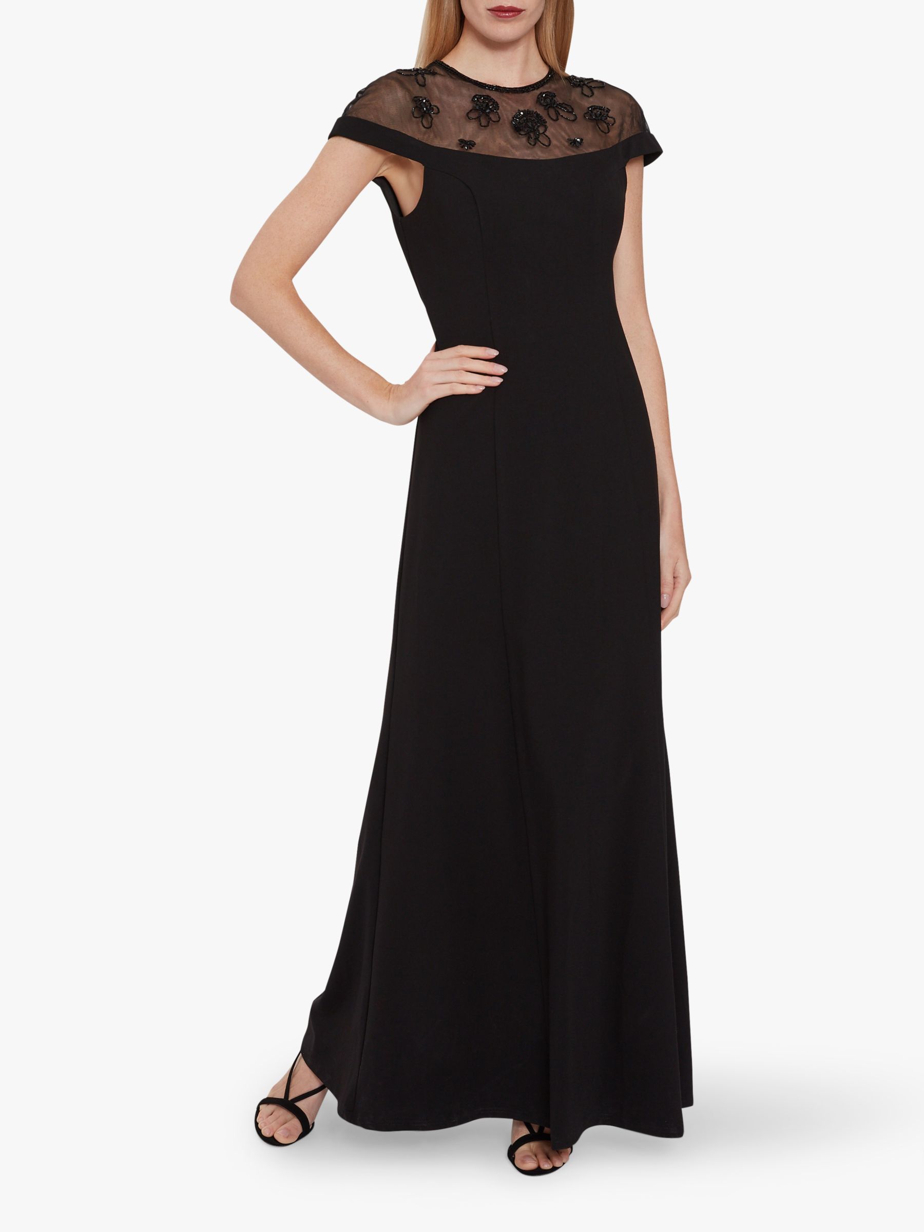 Gina Bacconi Isora Maxi Dress, Black