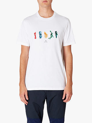 PS Paul Smith Knotted Thread Print T-Shirt, White