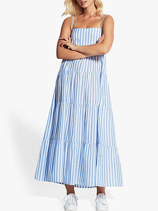 Seafolly Stripe Tiered Dress, Chambray