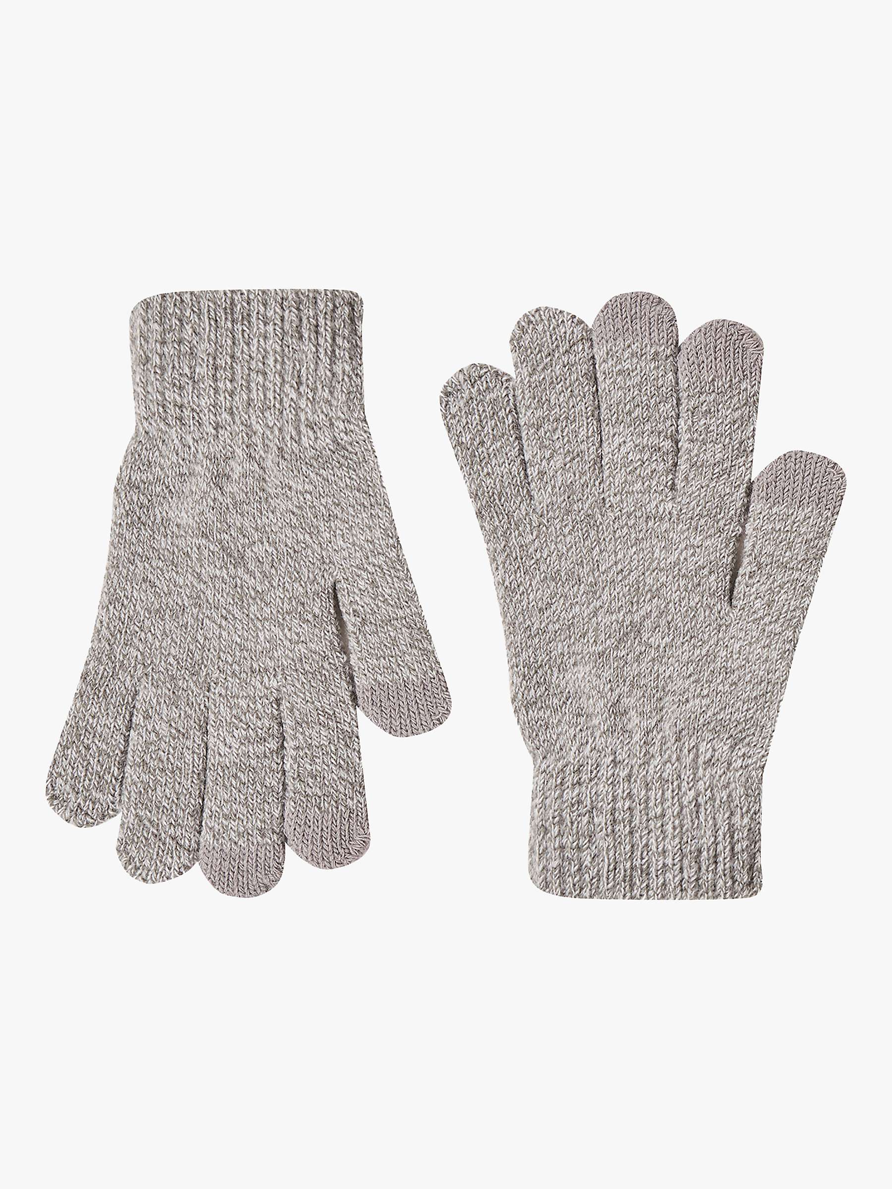 Buy French Connection Touch Screen Gloves, Light Grey Online at johnlewis.com