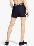 Under Armour Play Up 2-in-1 Training Shorts, Black/White
