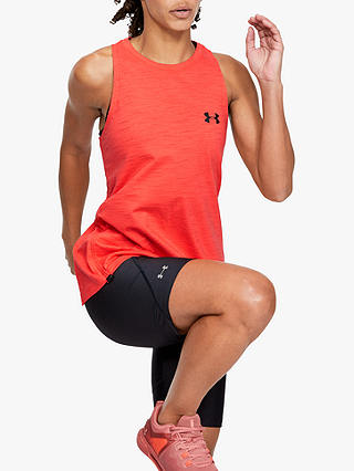Under Armour Charged Cotton Adjustable Training Tank Top, Red