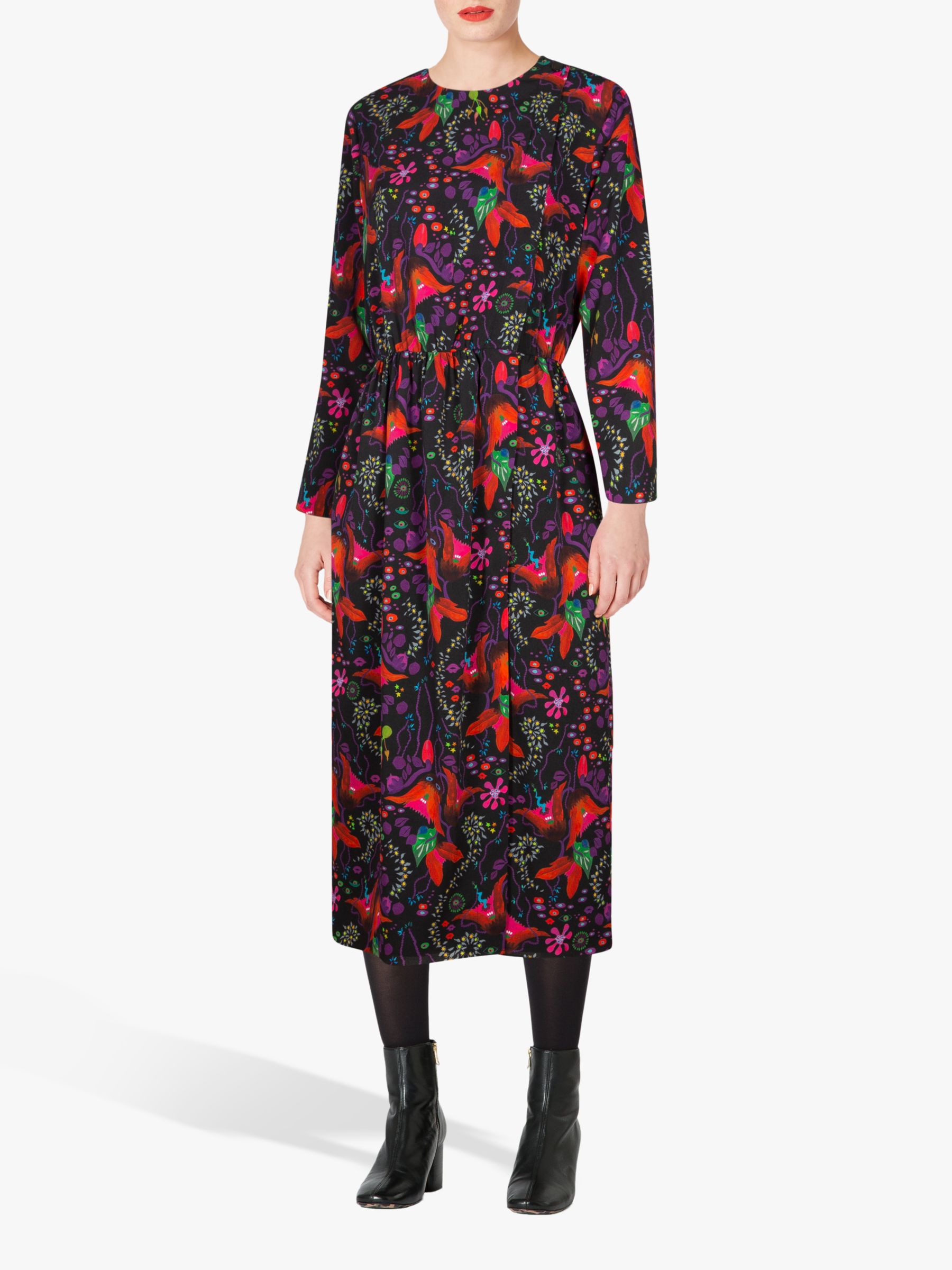 PS Paul Smith Earthling Floral Dress, Black