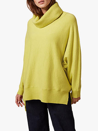 Phase Eight Palmer Cowl Neck Jumper, Lime