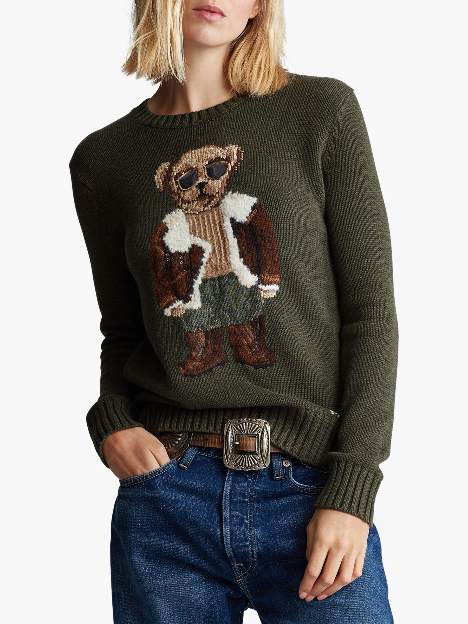 polo bear sweater women's