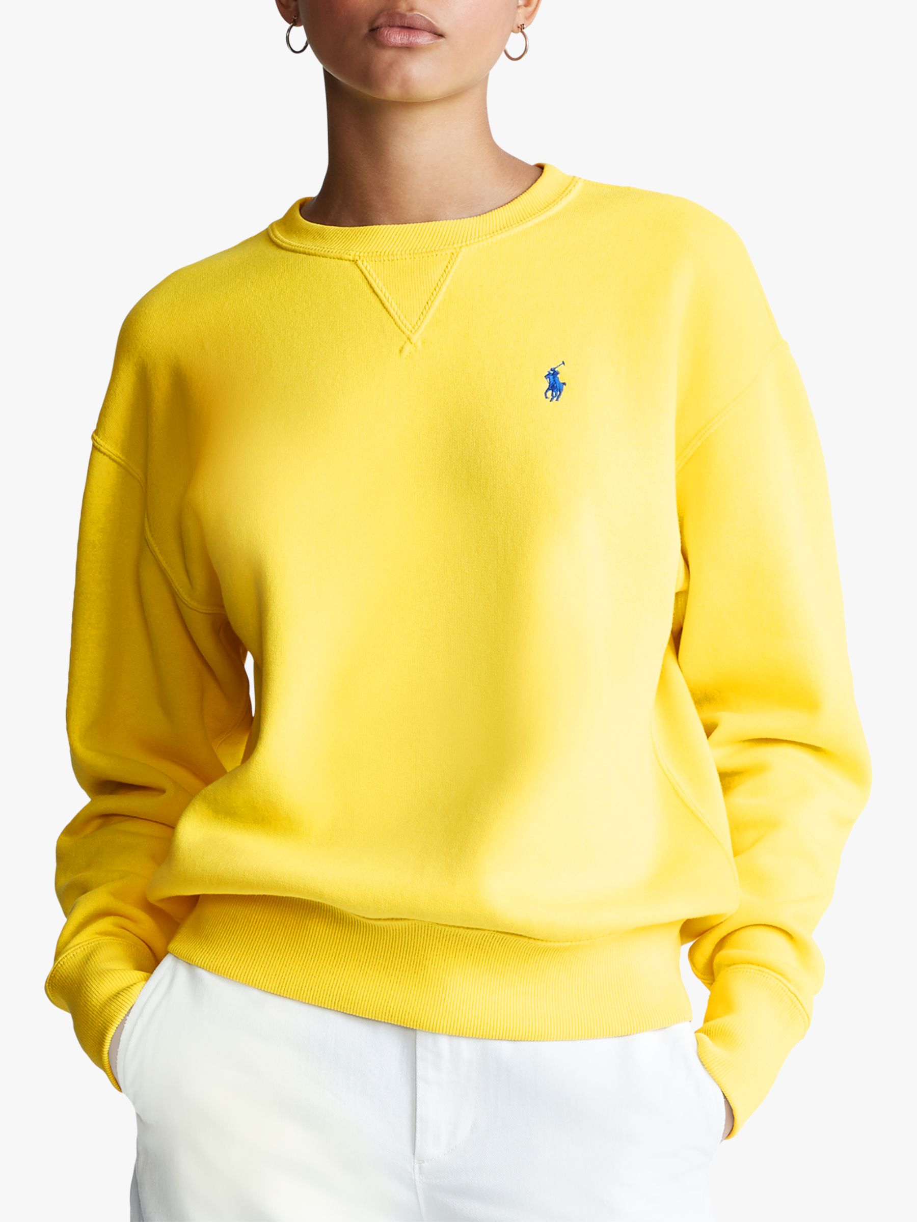 yellow ralph lauren sweatshirt