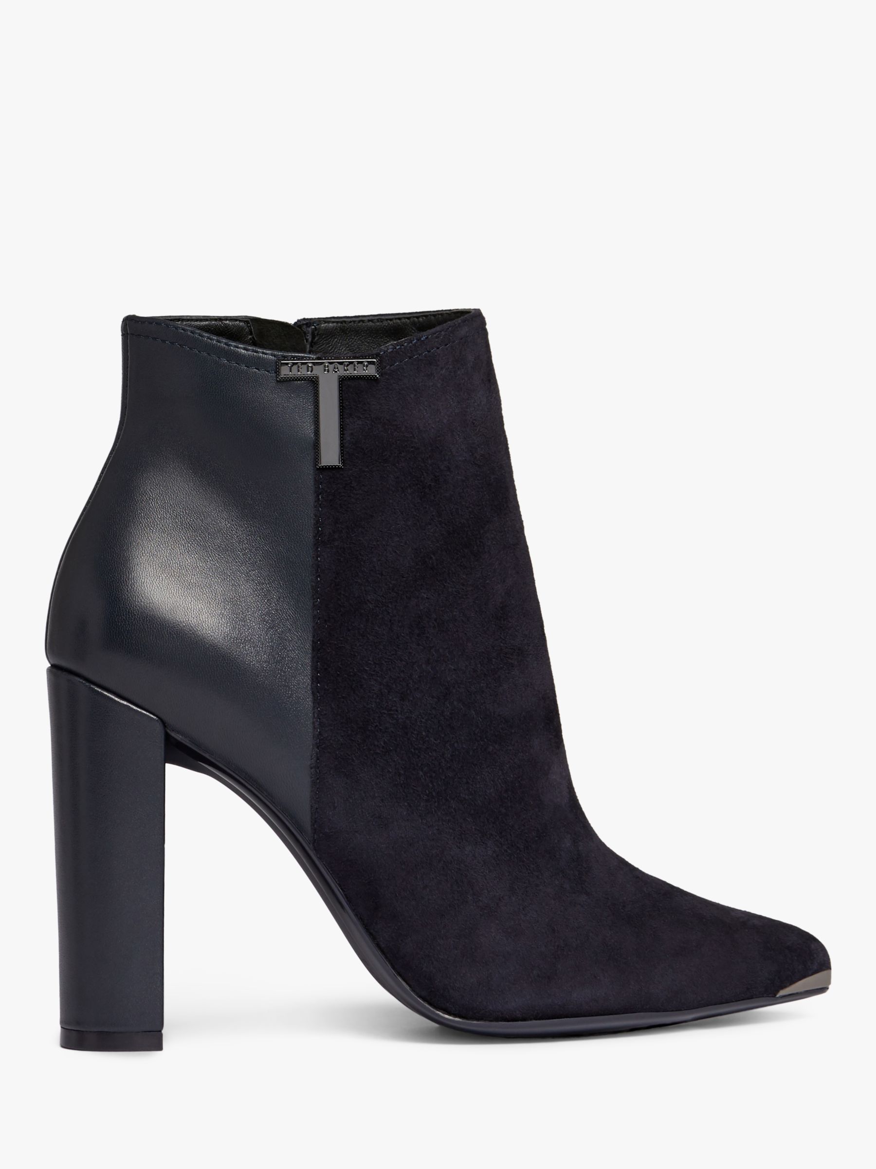 Ted Baker Inala Leather Suede Point Toe Ankle Boots at John Lewis ...