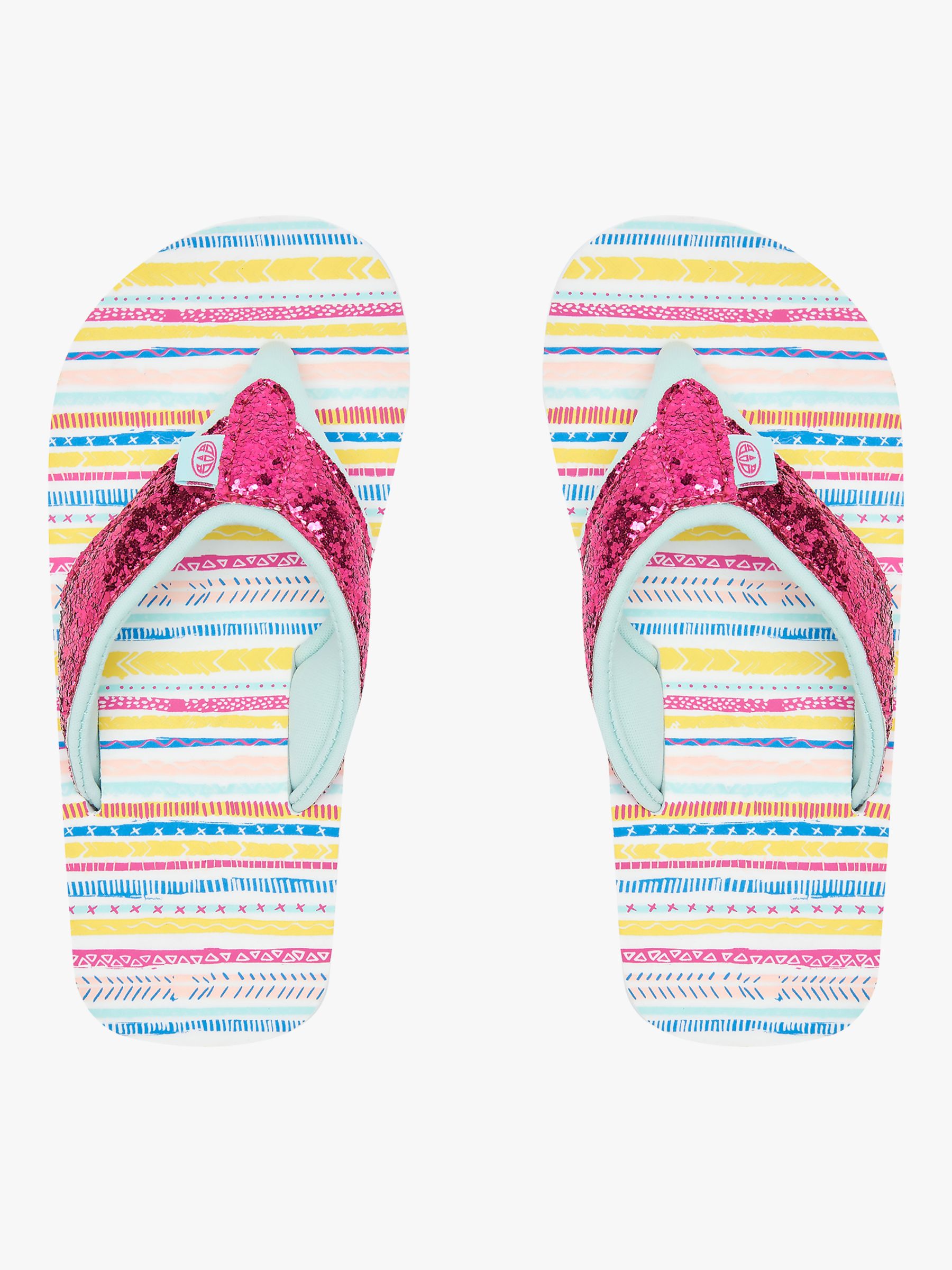 Animal Children's Swish Glitz Flip Flops, Multicolour