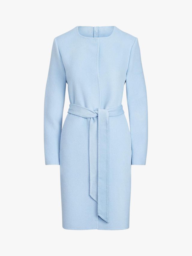 Royal Blue Robe Wrap Coat - Luxury Blue