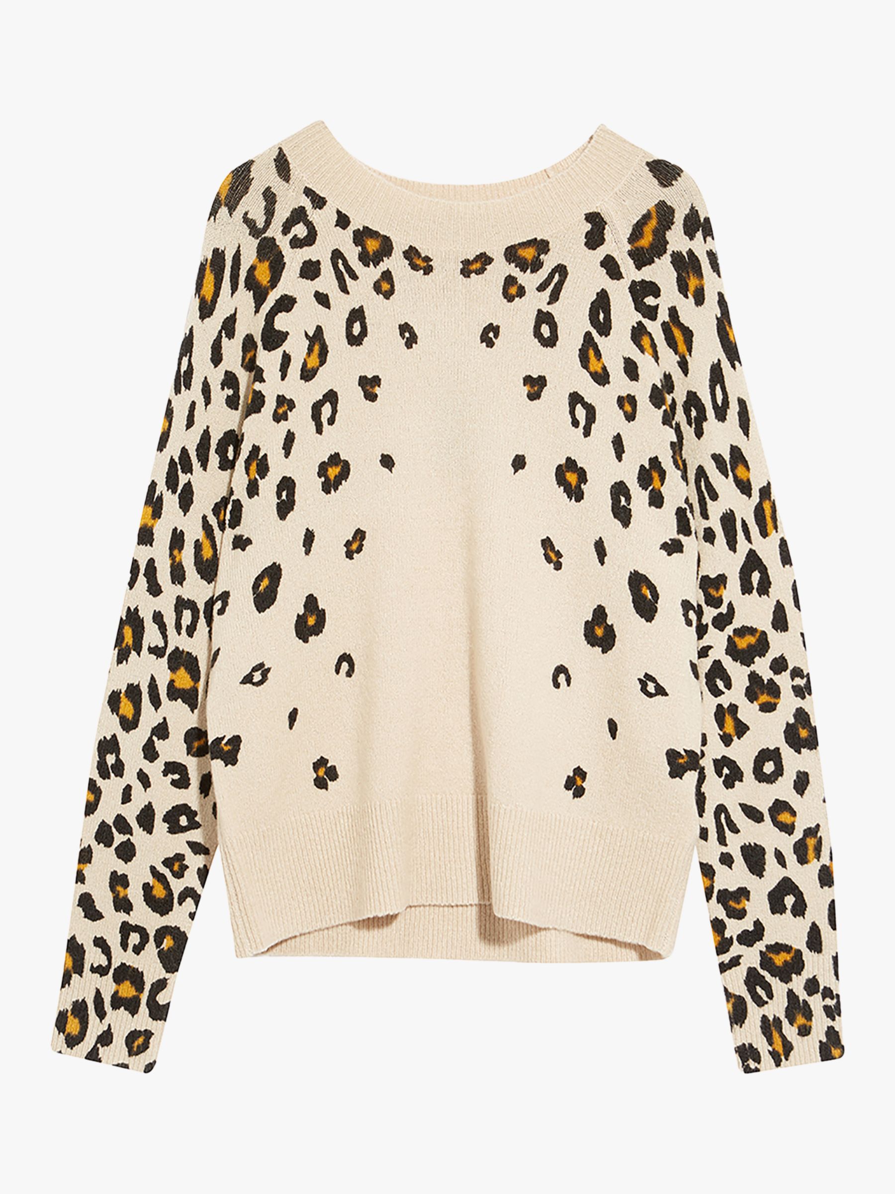 Oasis Josephine Leopard Print Knit Jumper