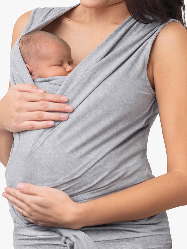 Seraphine Babywearing Skin To Skin Maternity Top, Grey Marl