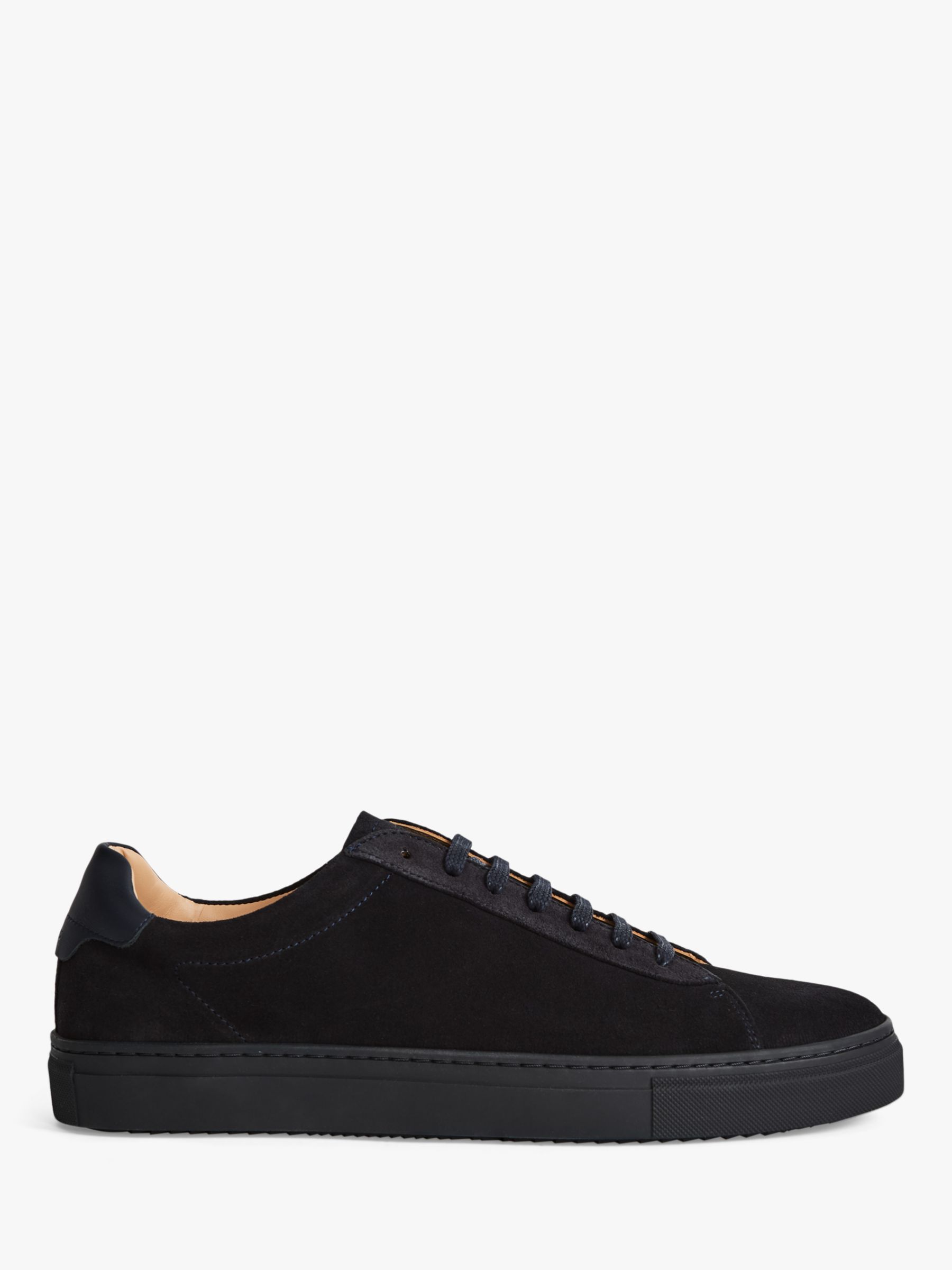 Reiss Finley Suede Trainers, Navy