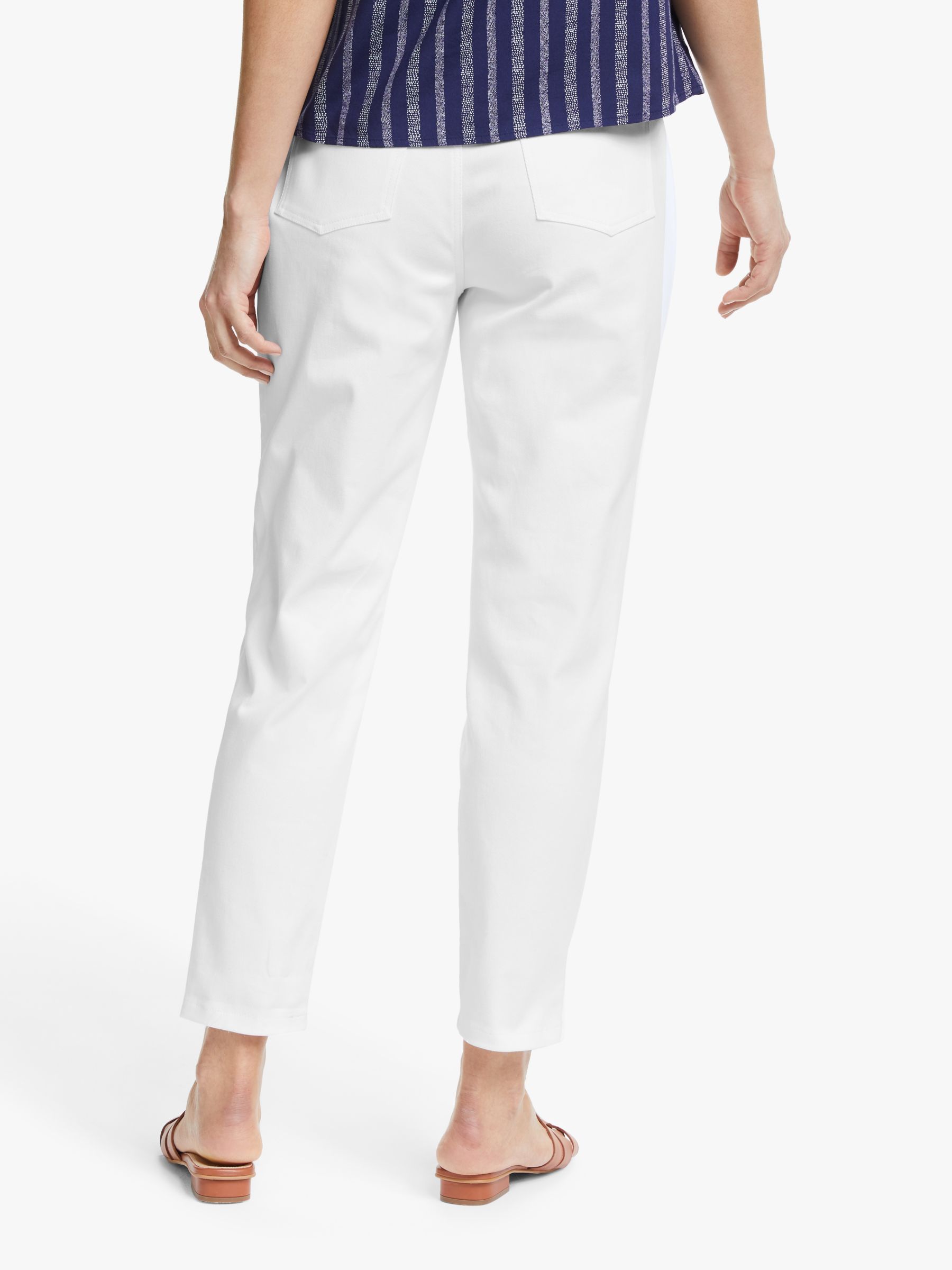 Collection WEEKEND by John Lewis Ankle Grazer Slim Fit Jeans, White at ...