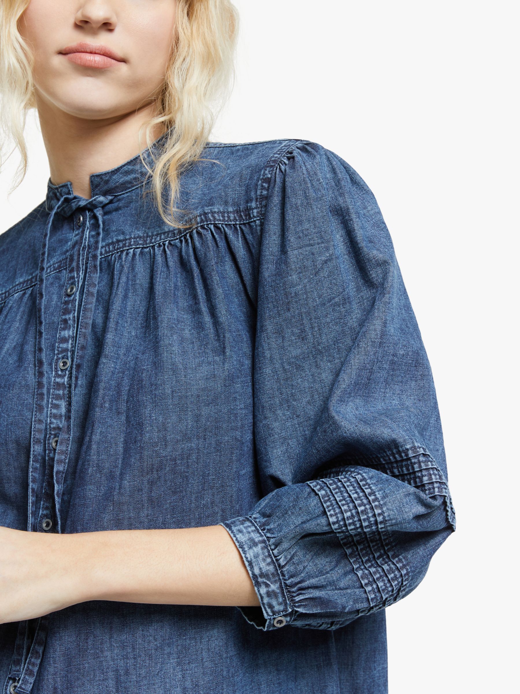 AND/OR Rosa Denim Top, Blue