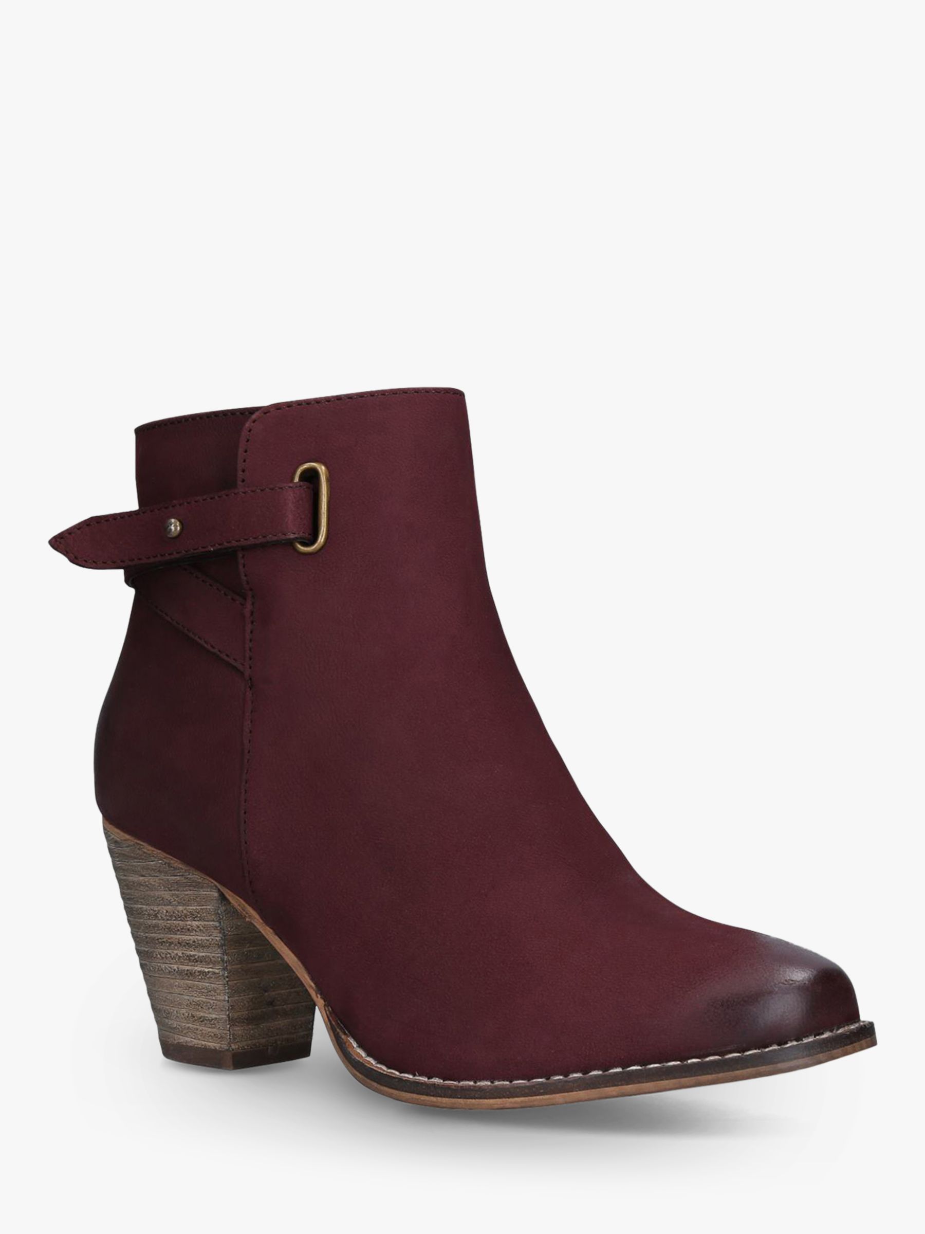 Carvela Wide Fit Smart Leather Ankle Boots