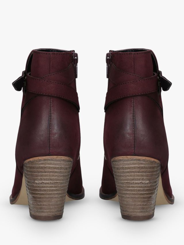 Carvela burgundy ankle on sale boots