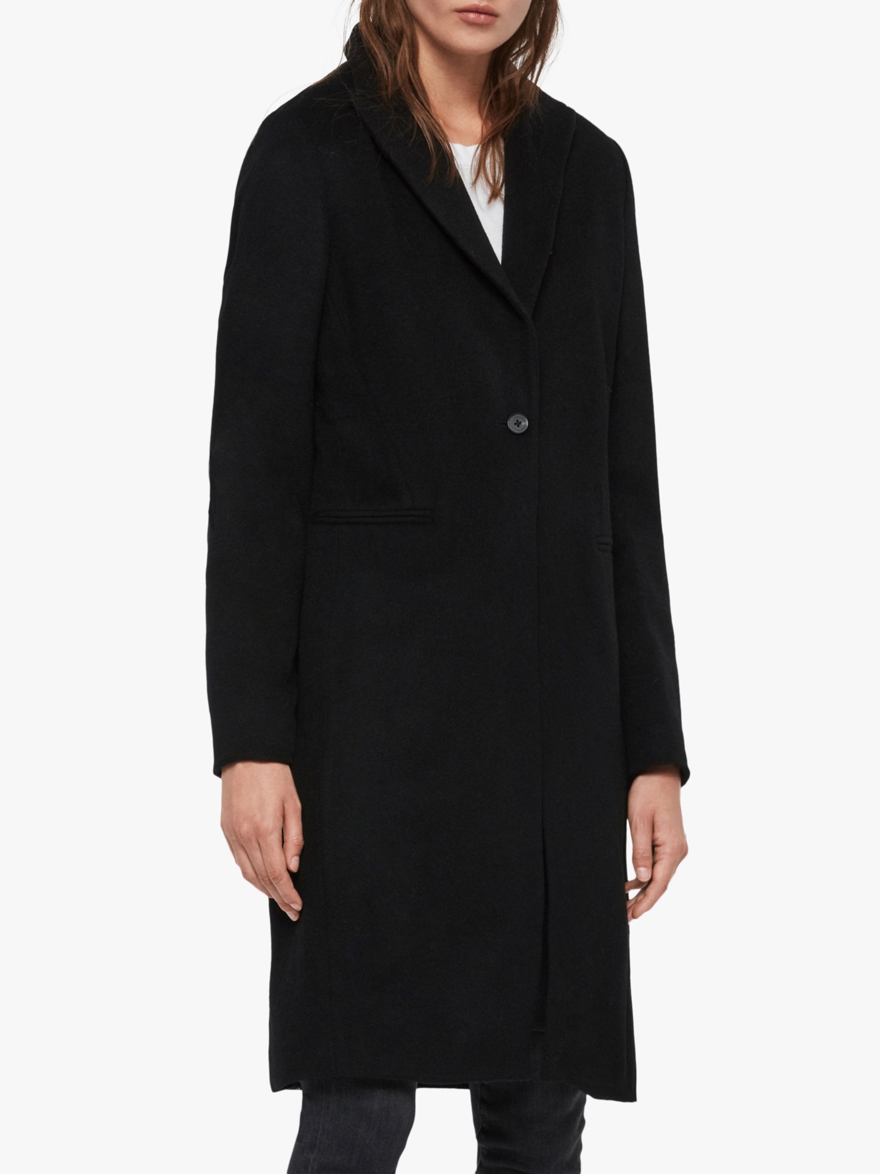 AllSaints Elora Coat, Black