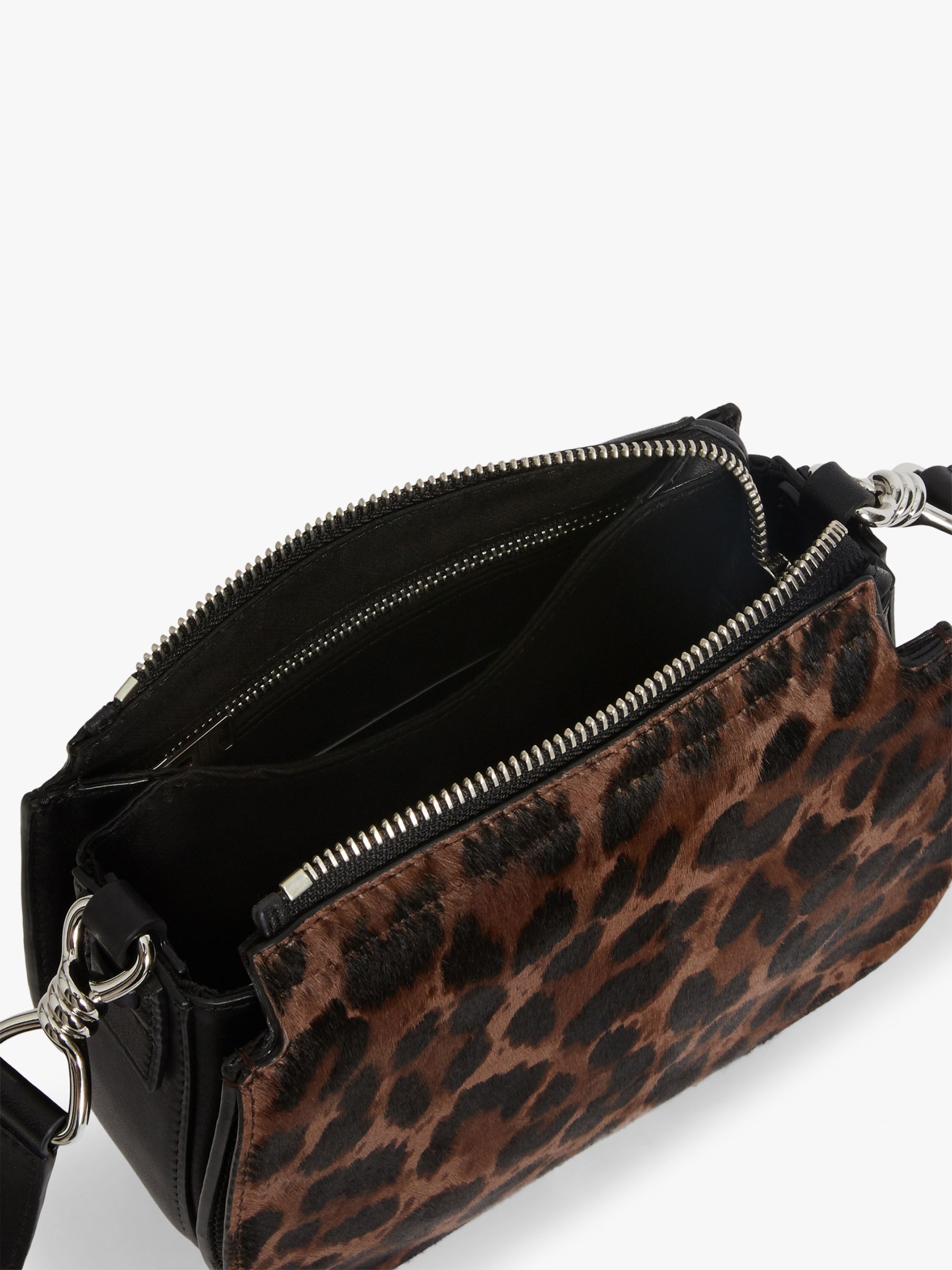 leather animal print bag