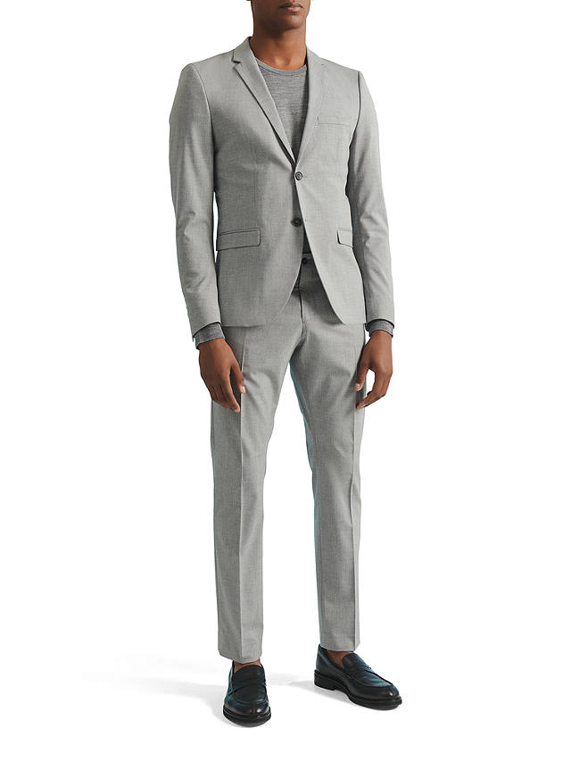 SELECTED HOMME Slim Fit Suit Trousers, Light Grey