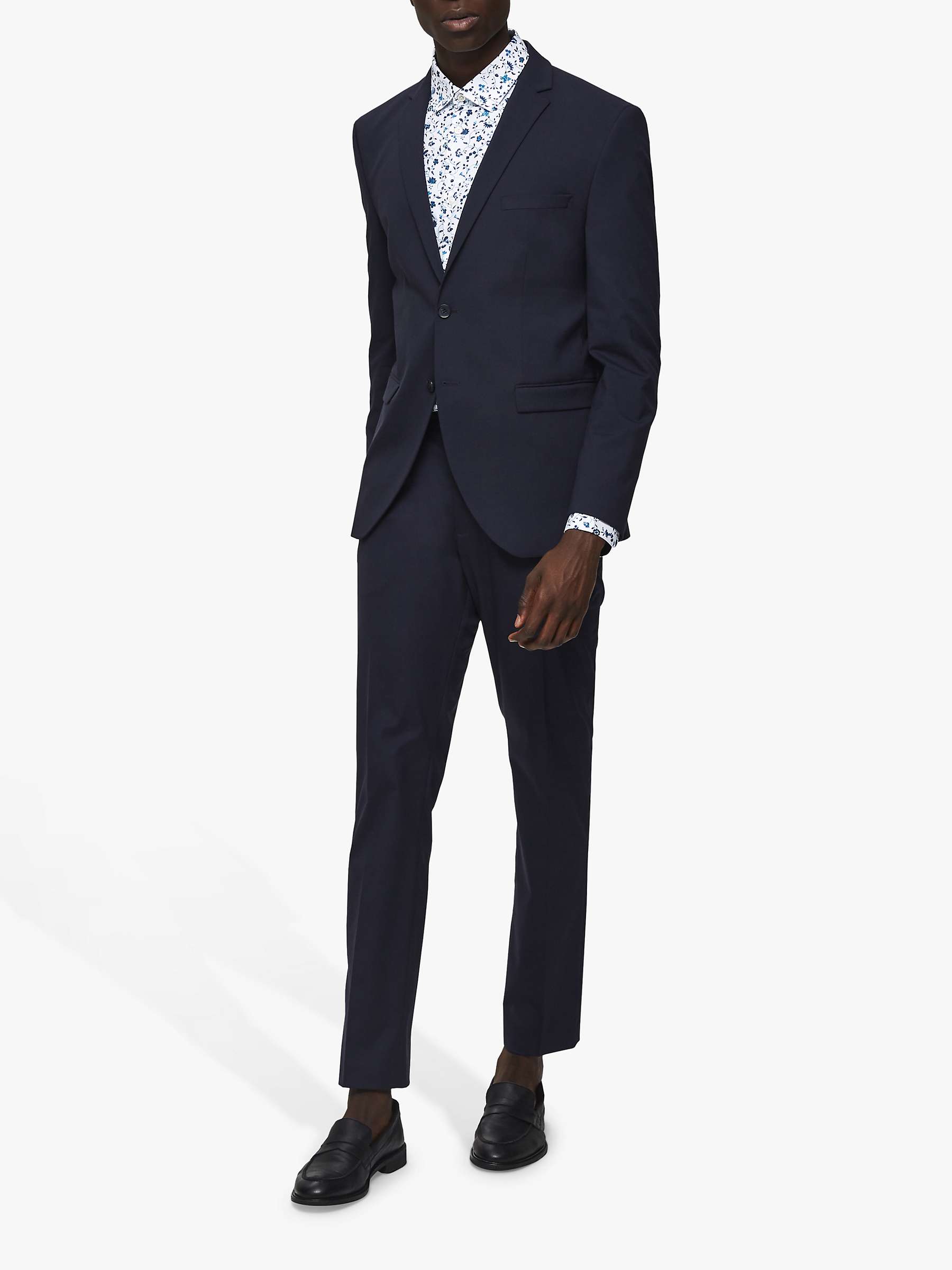 SELECTED HOMME Slim Fit Suit Trousers, Navy at John Lewis & Partners