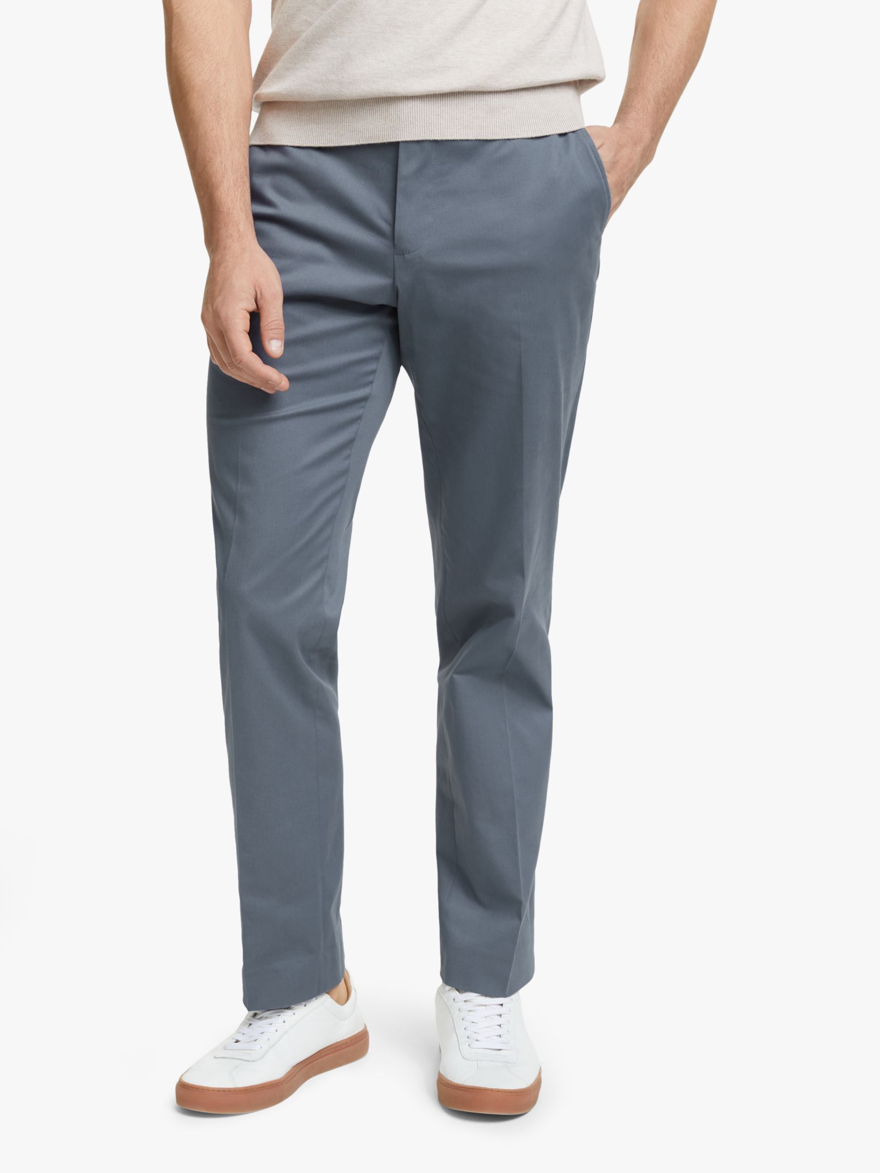 John Lewis & Partners Sartorial Cotton Tailored Trousers