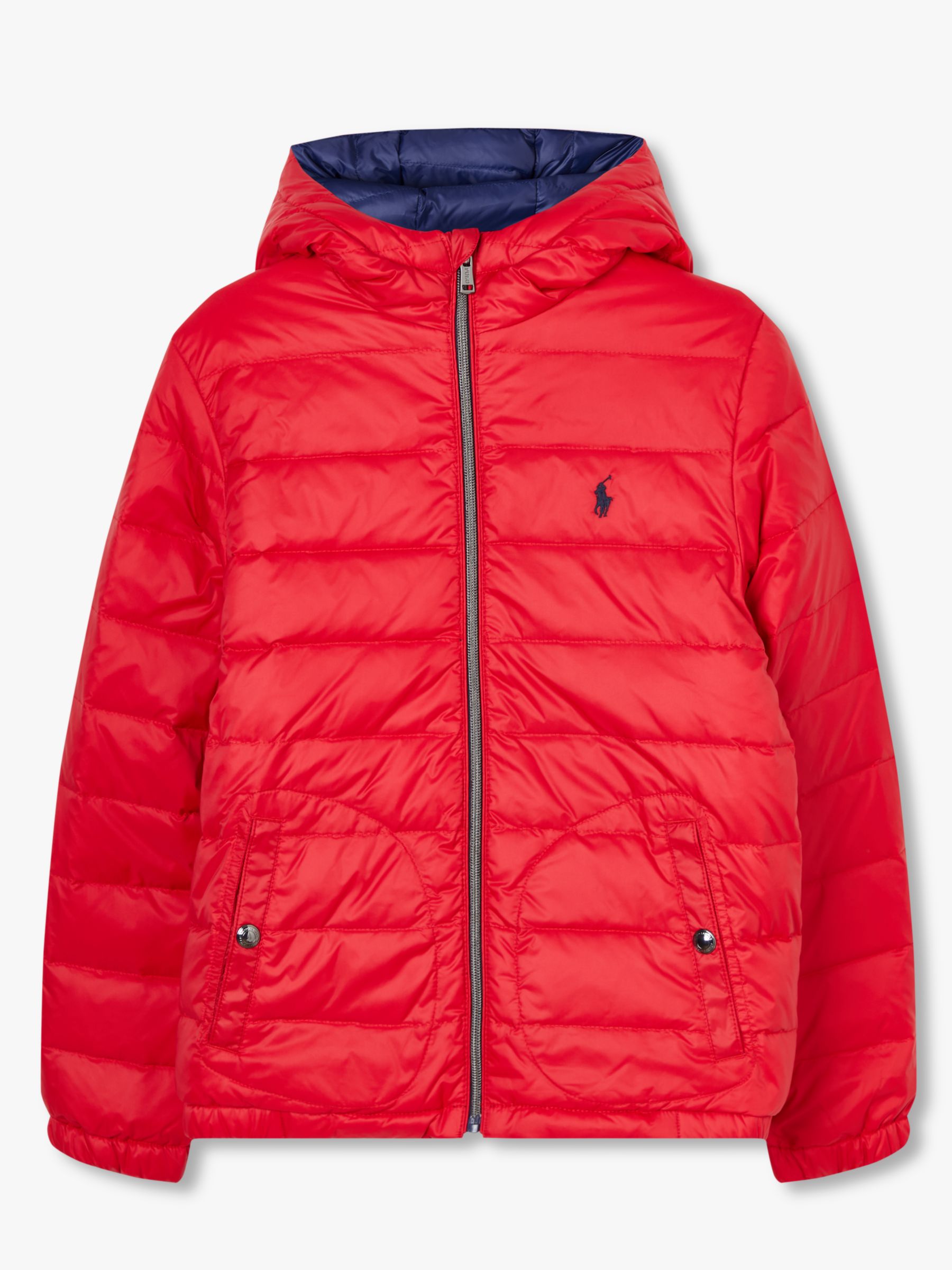 all red polo jacket