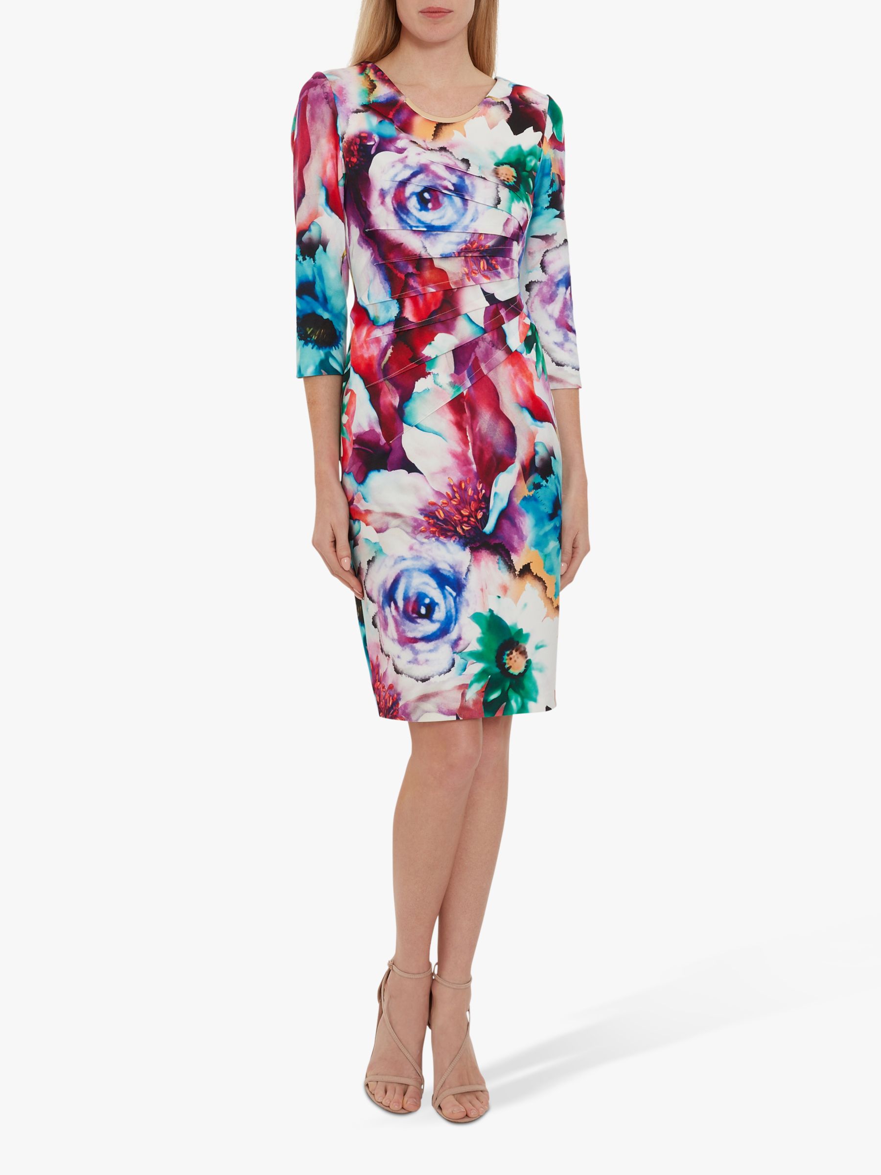 Buy Gina Bacconi Lareina Floral Dress, Multi Online at johnlewis.com