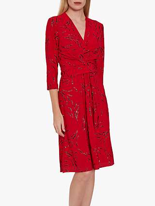 Gina Bacconi Miranda Jersey Dress, Red
