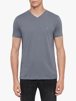 AllSaints Tonic V-Neck T-Shirt, Ash Blue
