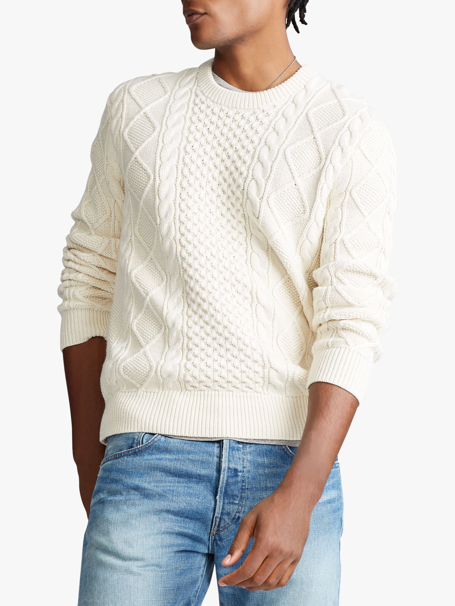 polo cream sweater