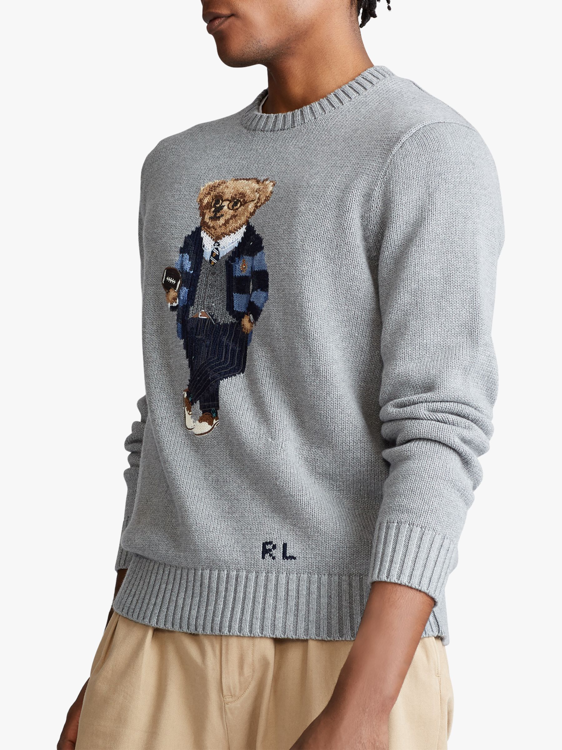 polo bear knit sweater