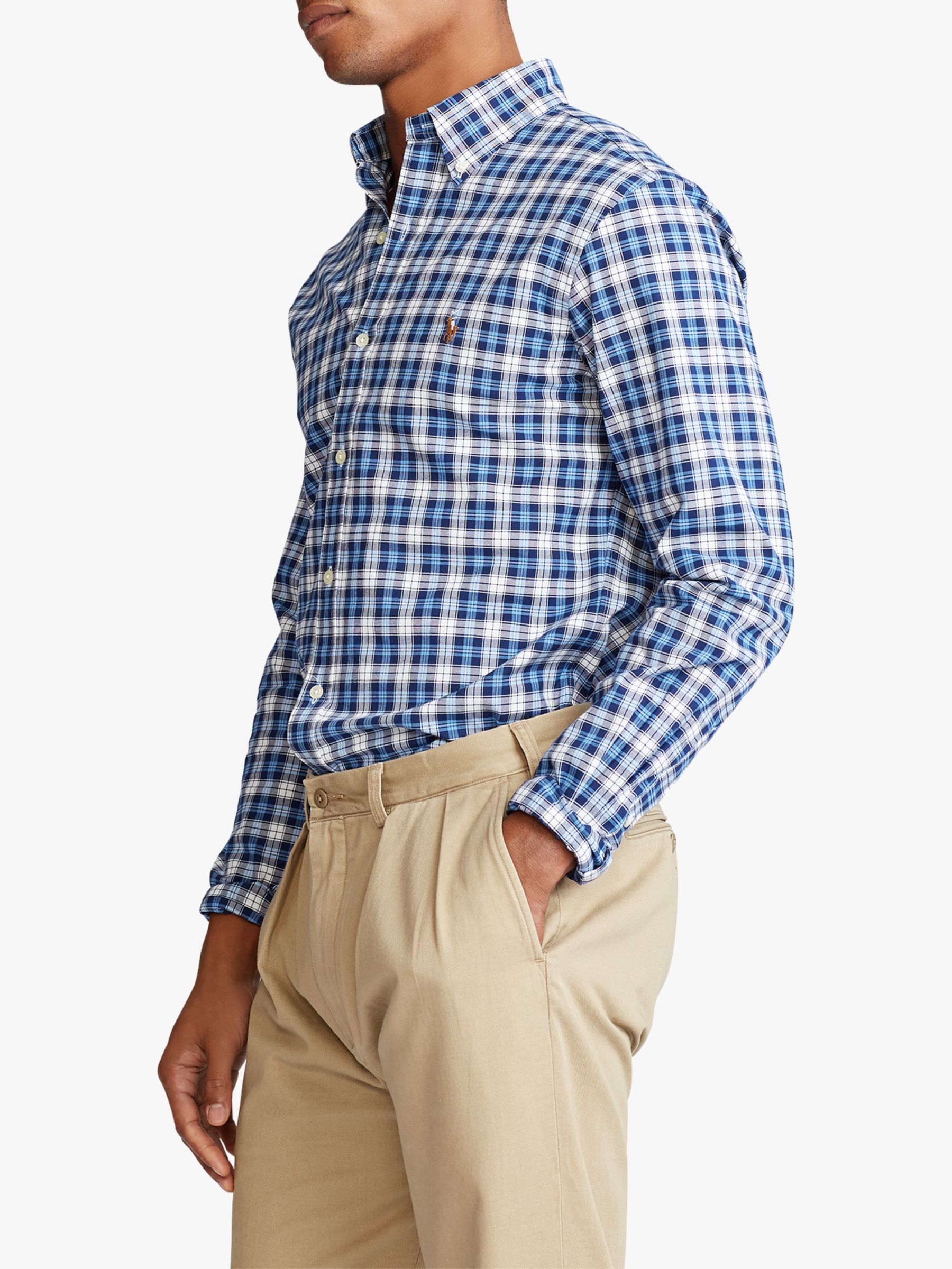 Polo Ralph Lauren Custom Fit Plaid Oxford Shirt