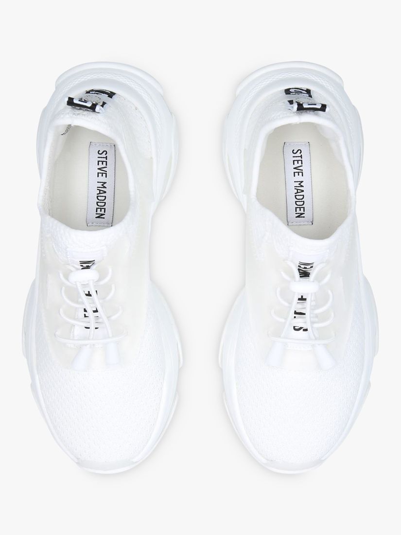 Steve Madden Match Chunky Sole Trainers, White at John Lewis & Partners