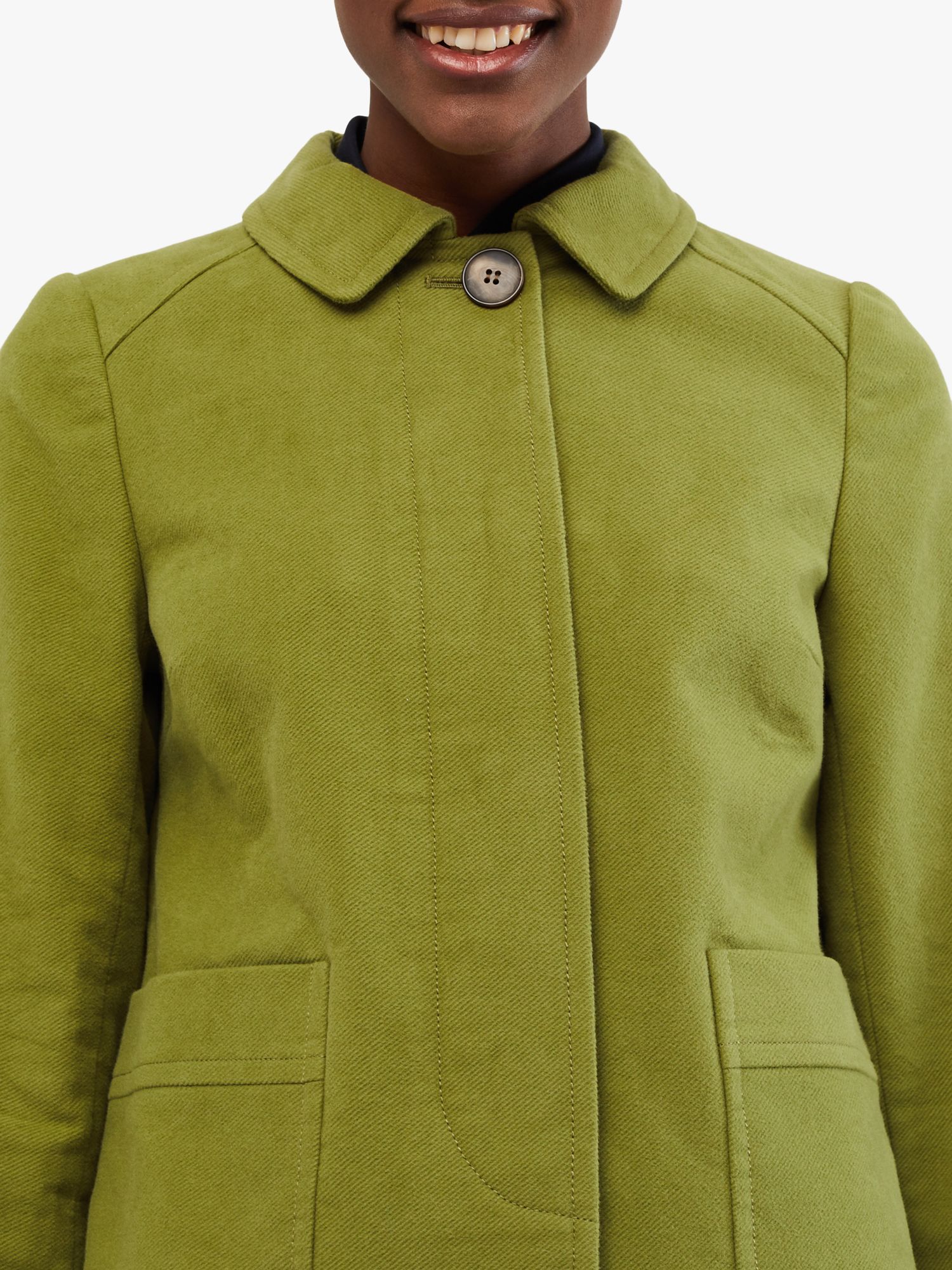 White Stuff Harrow Moleskin Jacket, Grassy Green at John Lewis & Partners