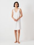 John Lewis & Partners Bobbie Embroidered Sleeveless Nightdress, White