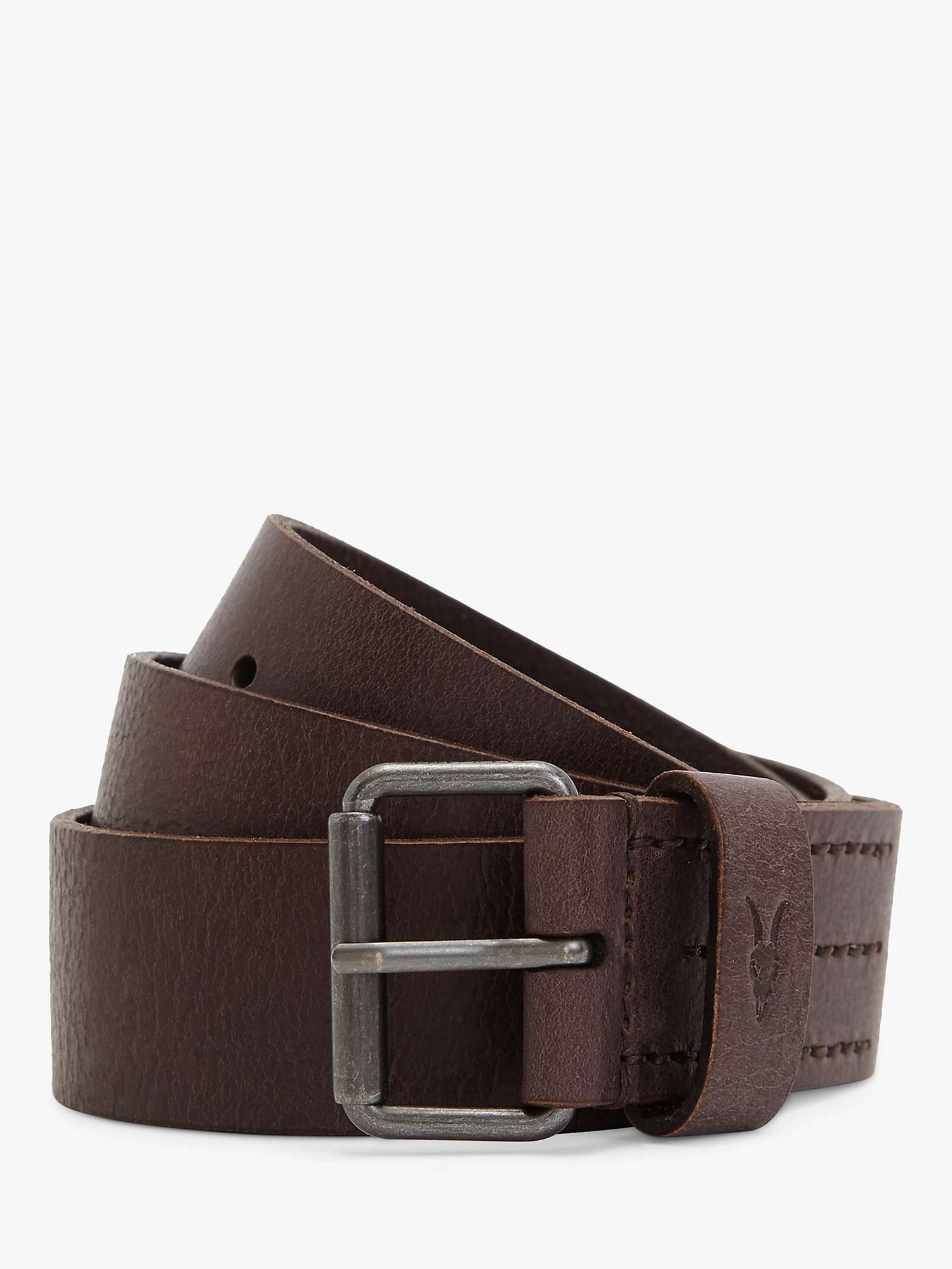 Buy AllSaints Dunston Leather Belt Online at johnlewis.com