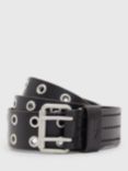 AllSaints Sturge Leather Belt, Black