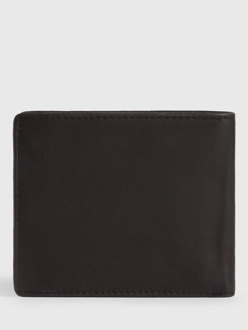 AllSaints Leather Blyth Wallet, Black at John Lewis & Partners