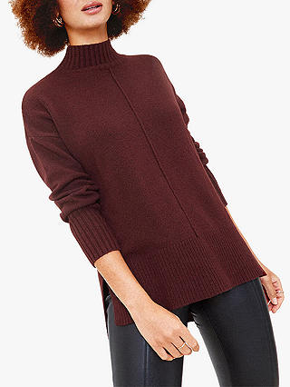 Oasis Turtle Neck Jumper, Berry