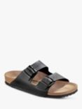 Birkenstock Arizona Narrow Fit Birko Flor Double Strap Sandals, Black