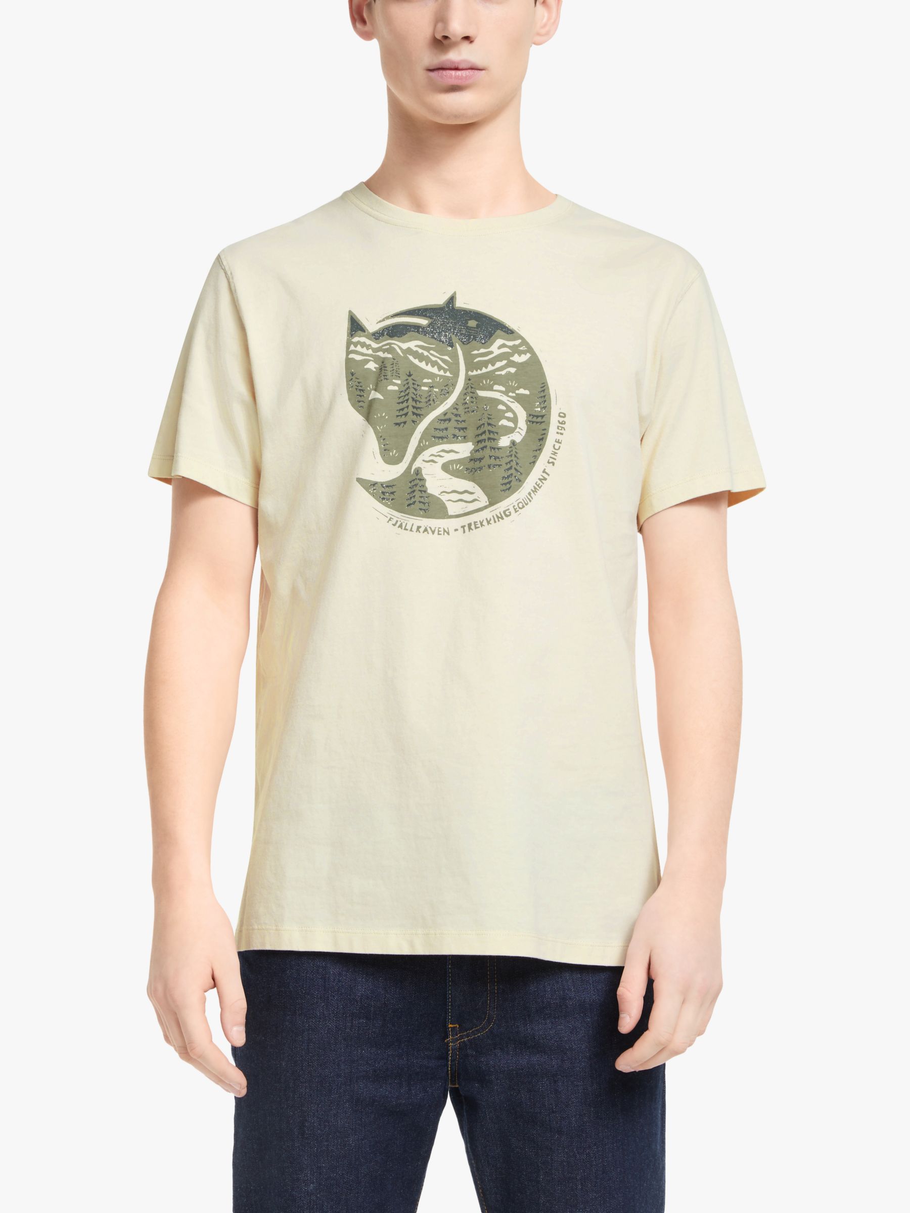 Fjällräven Arctic Fox Logo T-Shirt, Chalk White