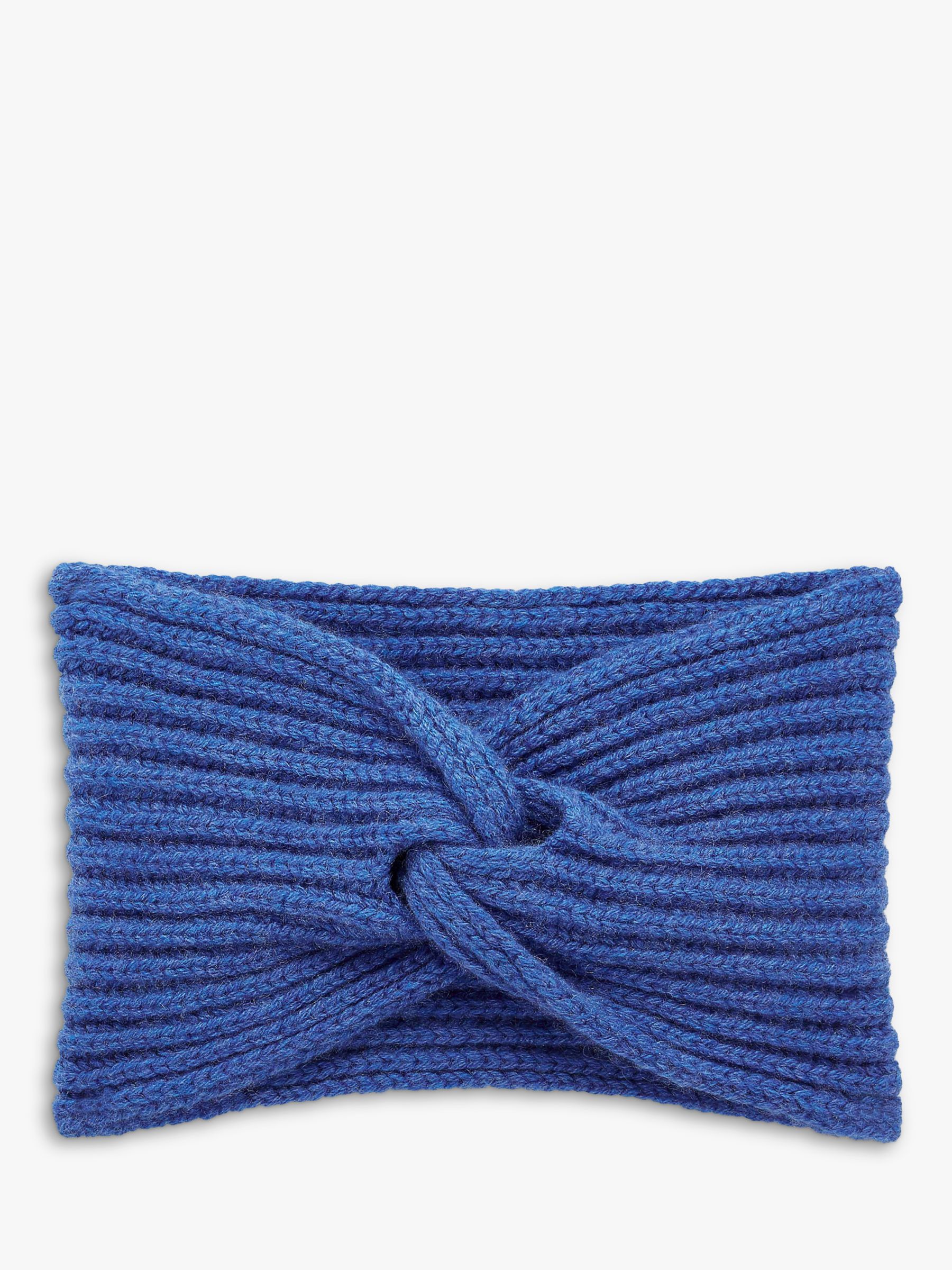 Brora Cashmere Ear Warmer Headband, China Blue