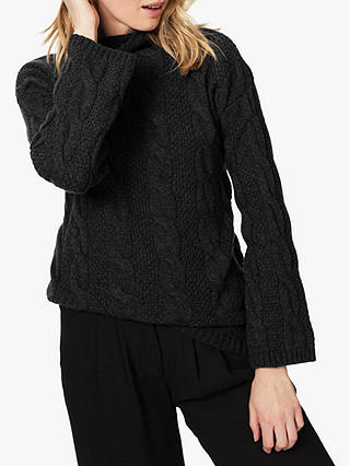 Brora Cashmere Cable Knit Jumper, Peat