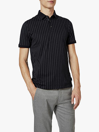 Ted Baker Airflow Striped Cotton Polo Shirt