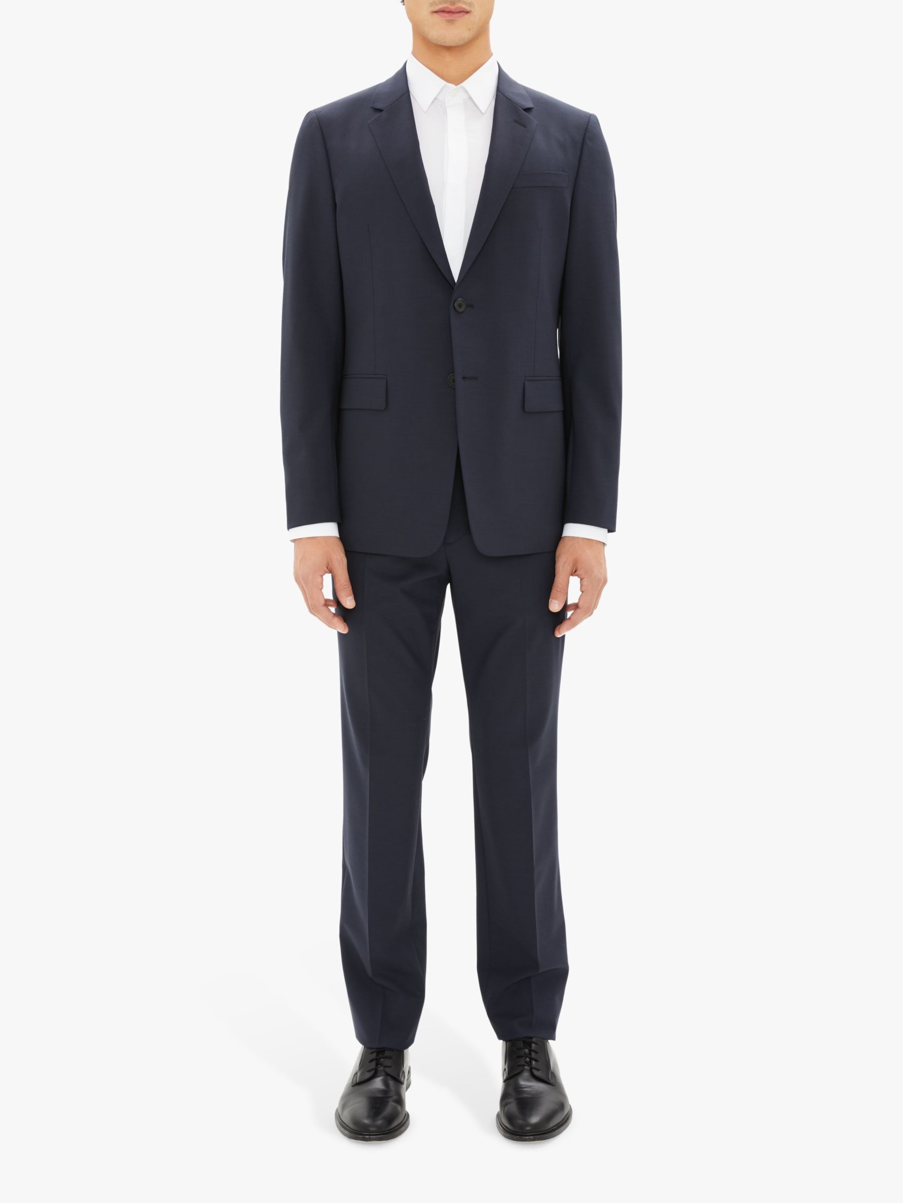 Theory Stretch Wool Tailored Suit Jacket, Navy