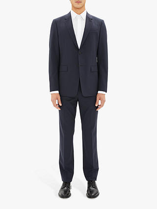 Theory Stretch Wool Tailored Suit Jacket, Navy