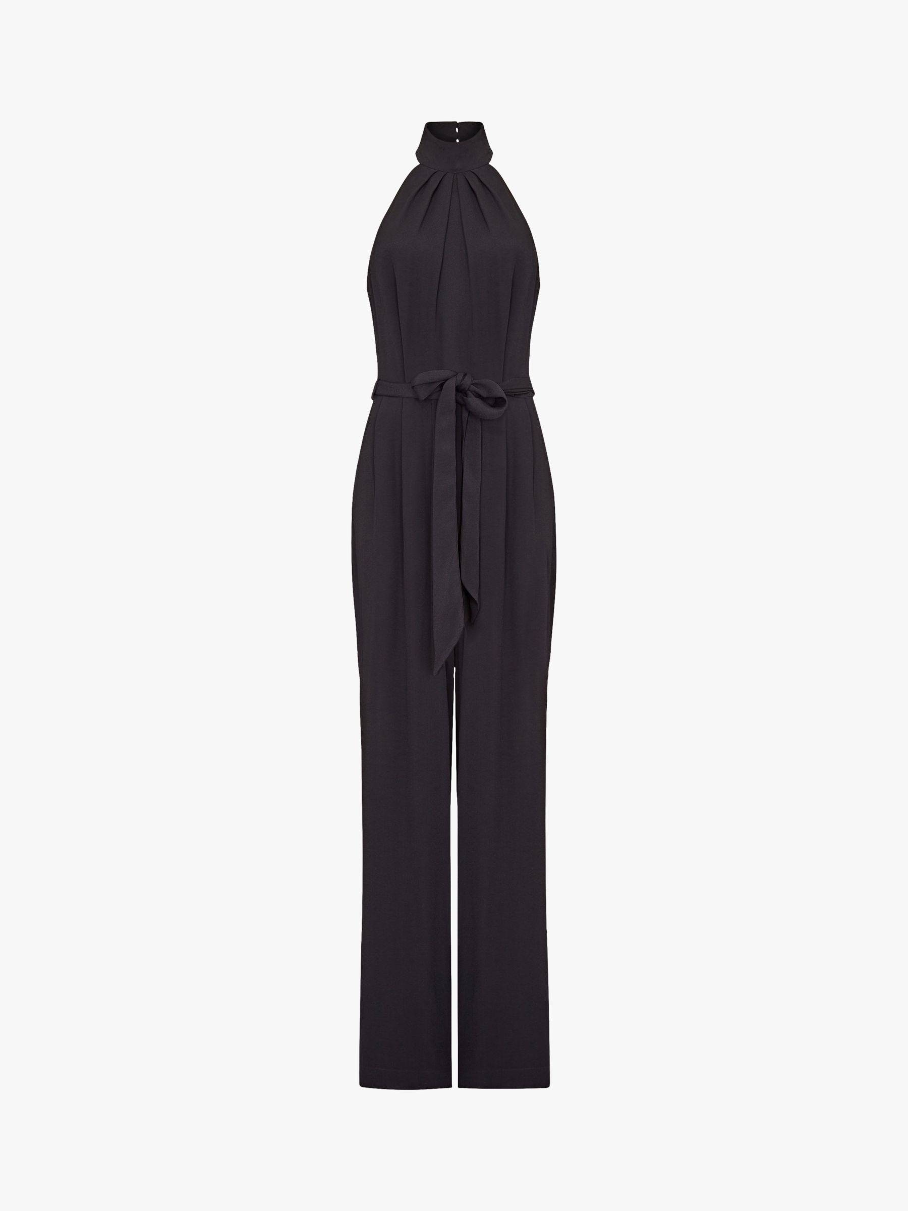 Ghost Courtney Satin Crepe Jumpsuit, Black