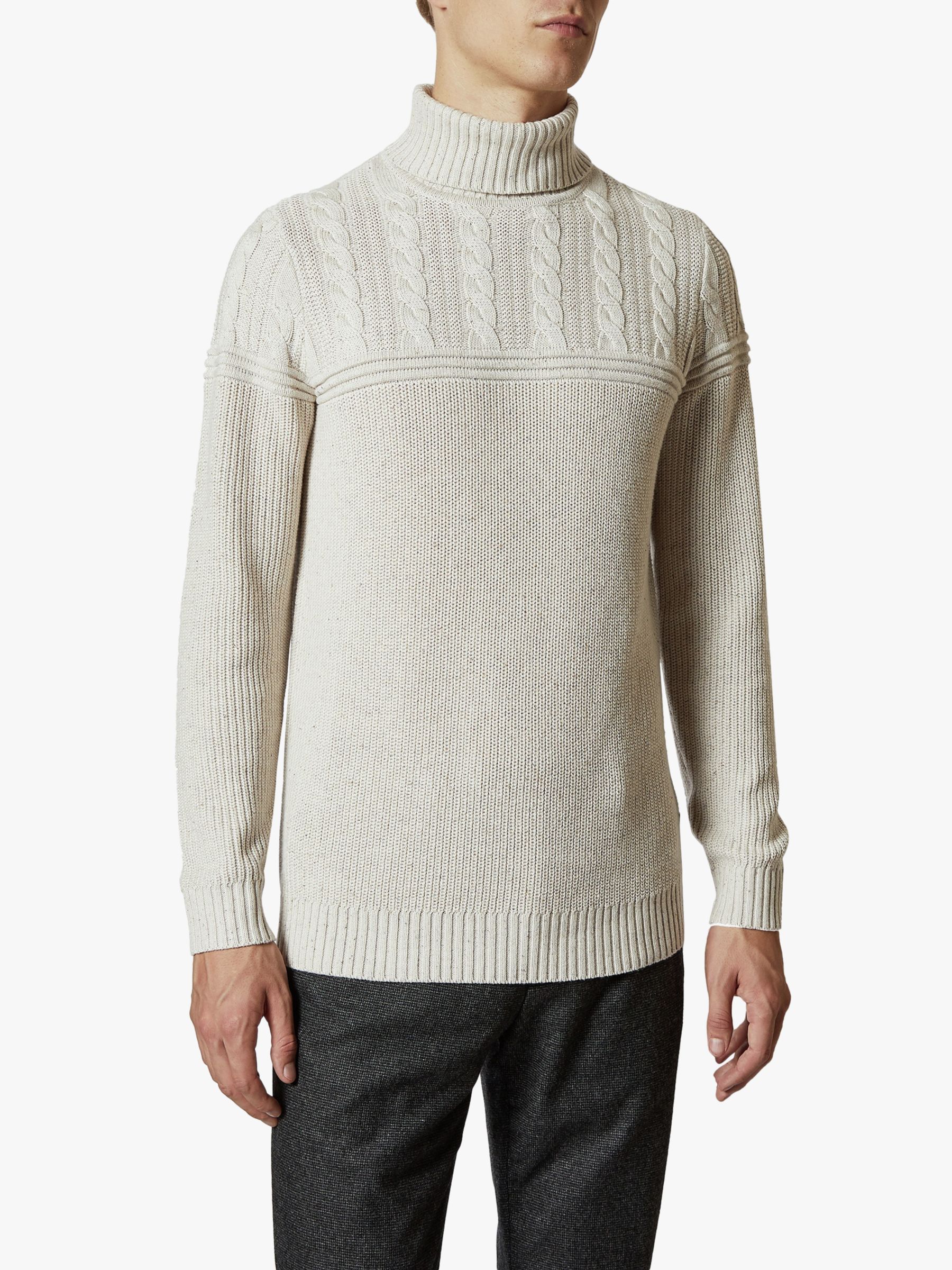 chunky knit roll neck jumper